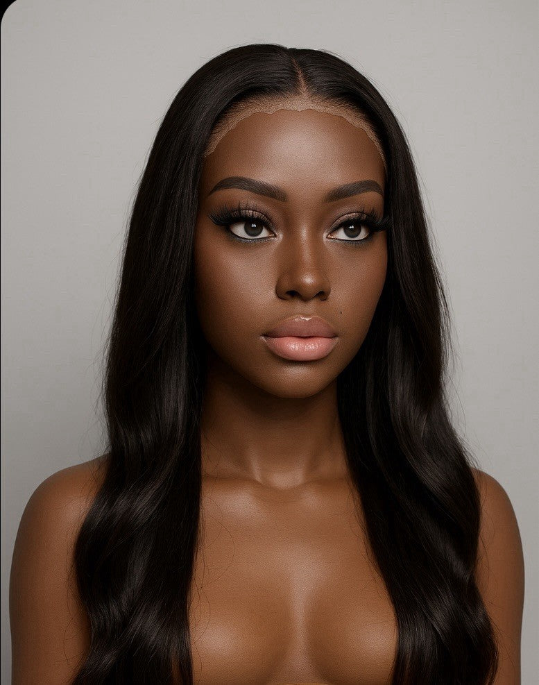 22” 150% Density 4x4 HD Lace Front Straight Human Hair Wig