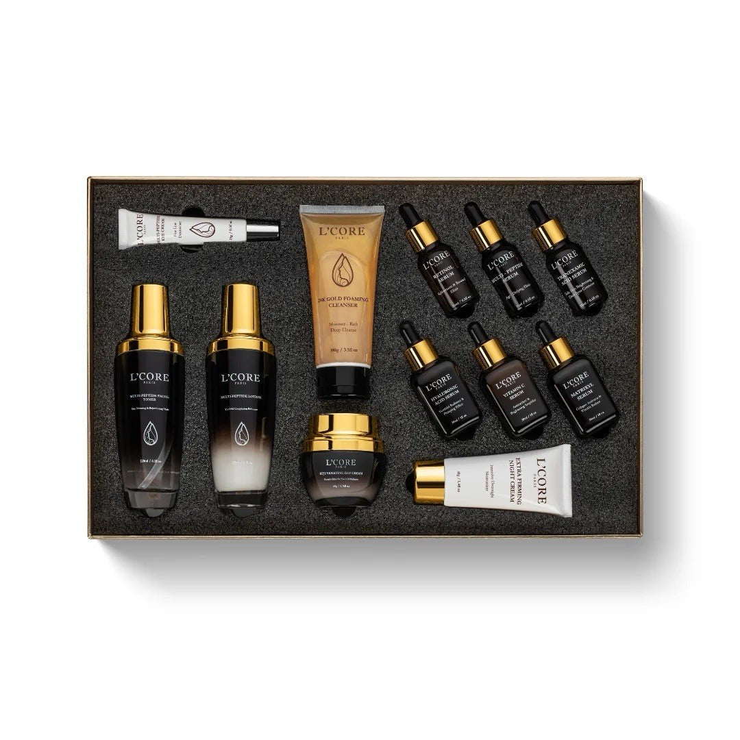 L'CORE-PARIS-DAILY ROUTINE SKINCARE EXCLUSIVE SET-MSRP $4,000.-NEW/BOXED/SEALED!