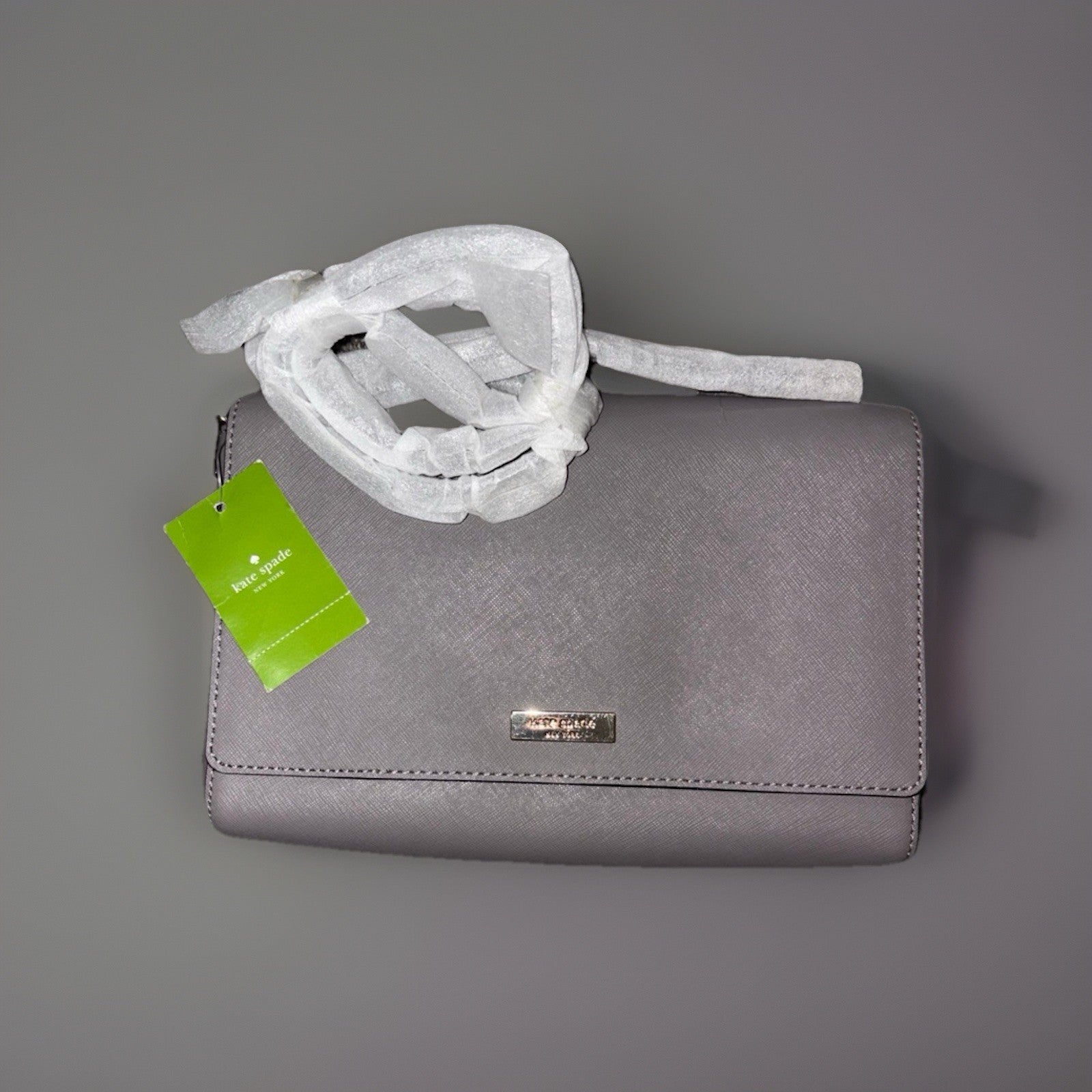 NWT-Kate Spade Tilden Place Alek crossbody bag in Grey (044) WKRU4642