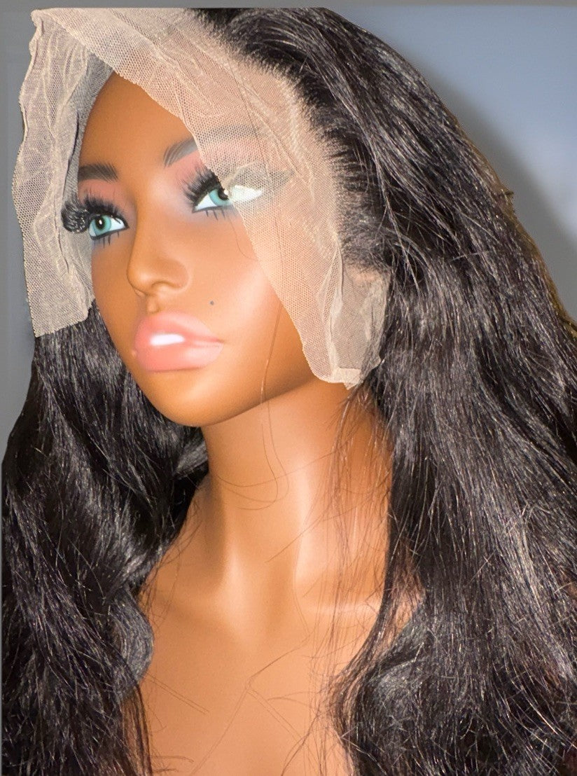 30” 180% Density 13x6 HD Lace Frontal Body Wave Human Hair Wig