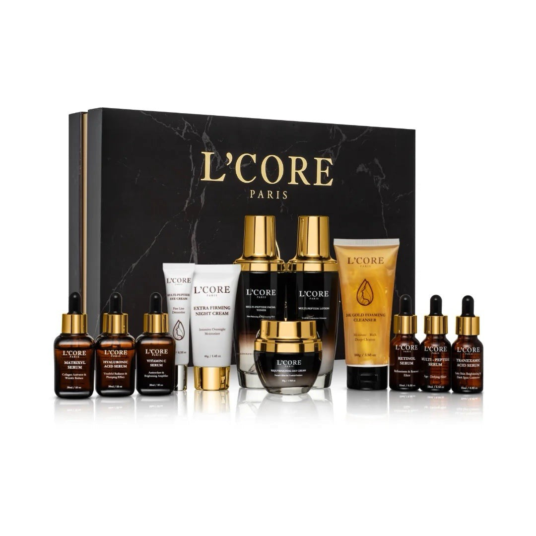 L'CORE-PARIS-DAILY ROUTINE SKINCARE EXCLUSIVE SET-MSRP $4,000.-NEW/BOXED/SEALED!