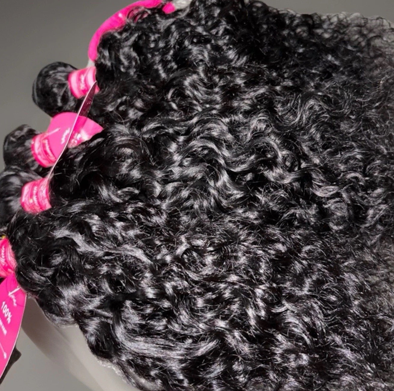 3-5 Bundles of 100% Water Wave Human Hair Extensions 18”-22”