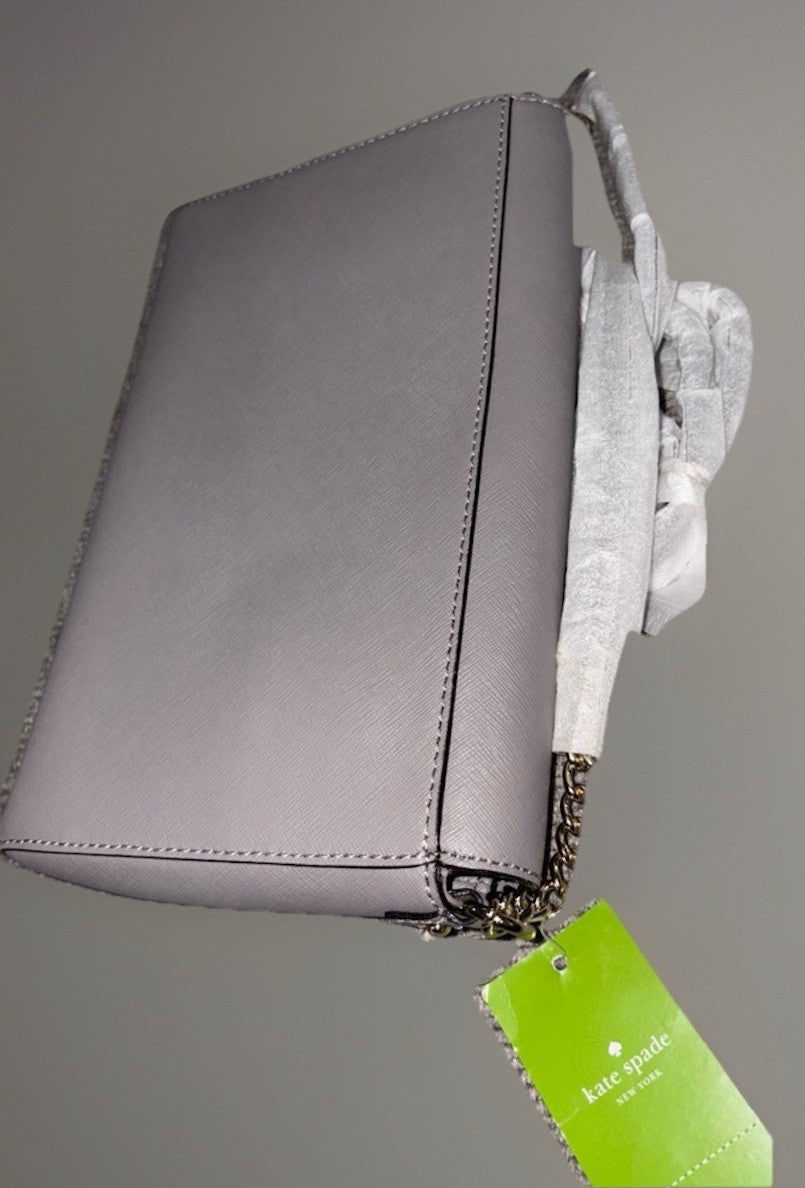 NWT-Kate Spade Tilden Place Alek crossbody bag in Grey (044) WKRU4642