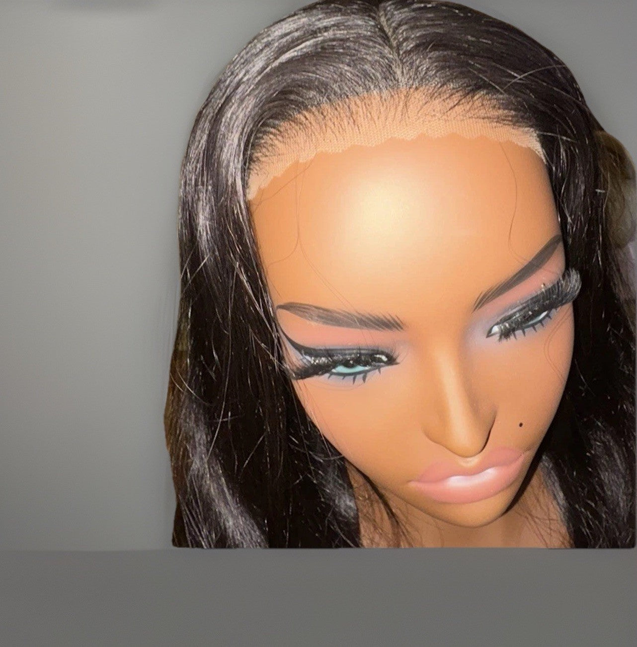 22” 150% Density 4x4 HD Lace Front Straight Human Hair Wig