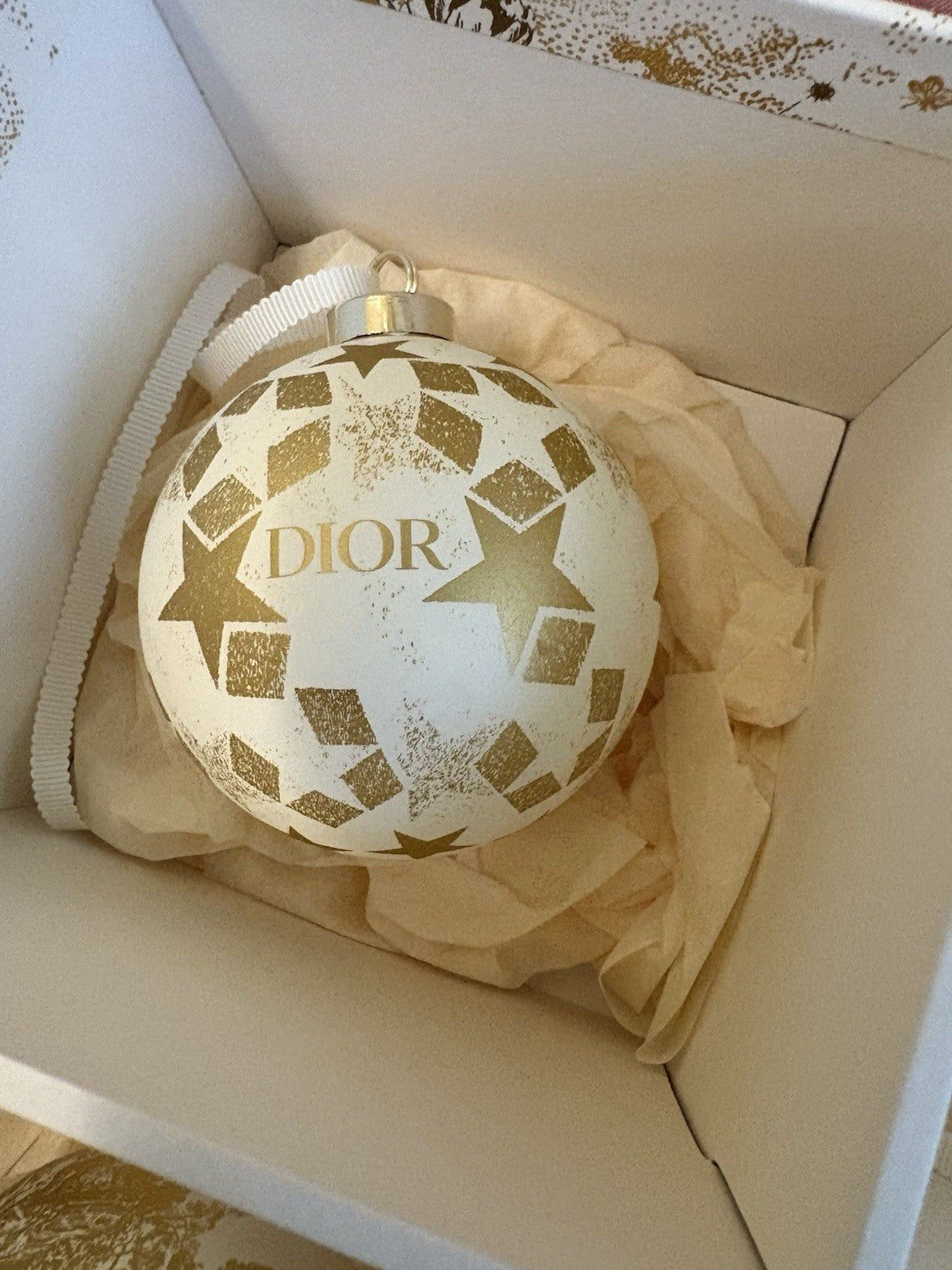 Limited Edition Christian Dior 4 Mythical Star Christmas Ornaments-New In Box