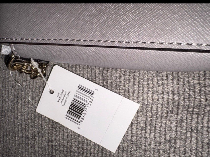 NWT-Kate Spade Tilden Place Alek crossbody bag in Grey (044) WKRU4642