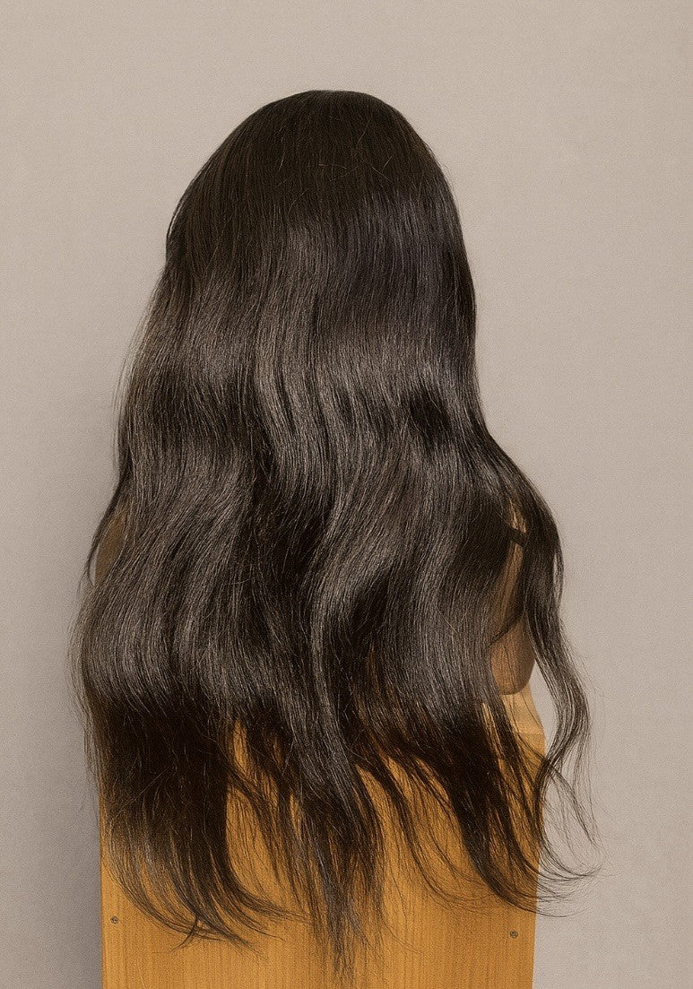 22” 150% Density 4x4 HD Lace Front Straight Human Hair Wig