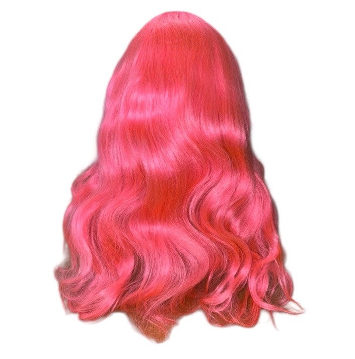 NEW- 22” 150% Density Pink 13x4 Hd Lace Front Human Hair Wig