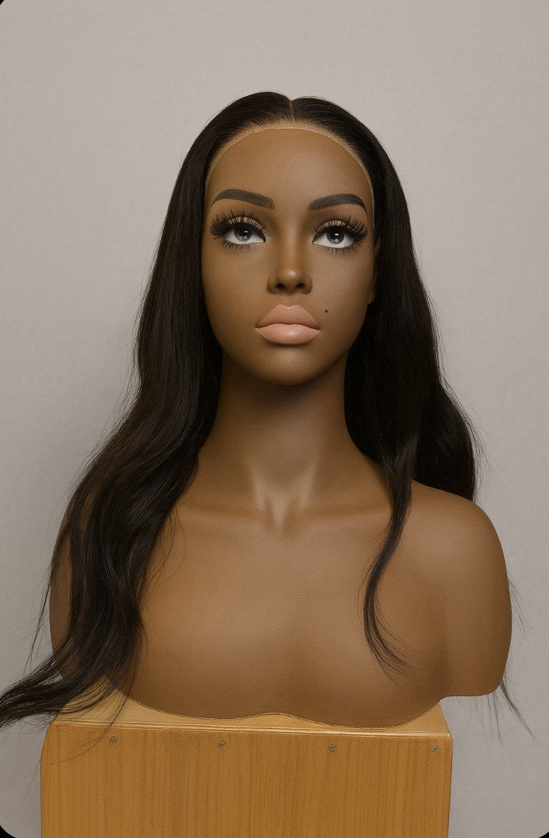 22” 150% Density 4x4 HD Lace Front Straight Human Hair Wig